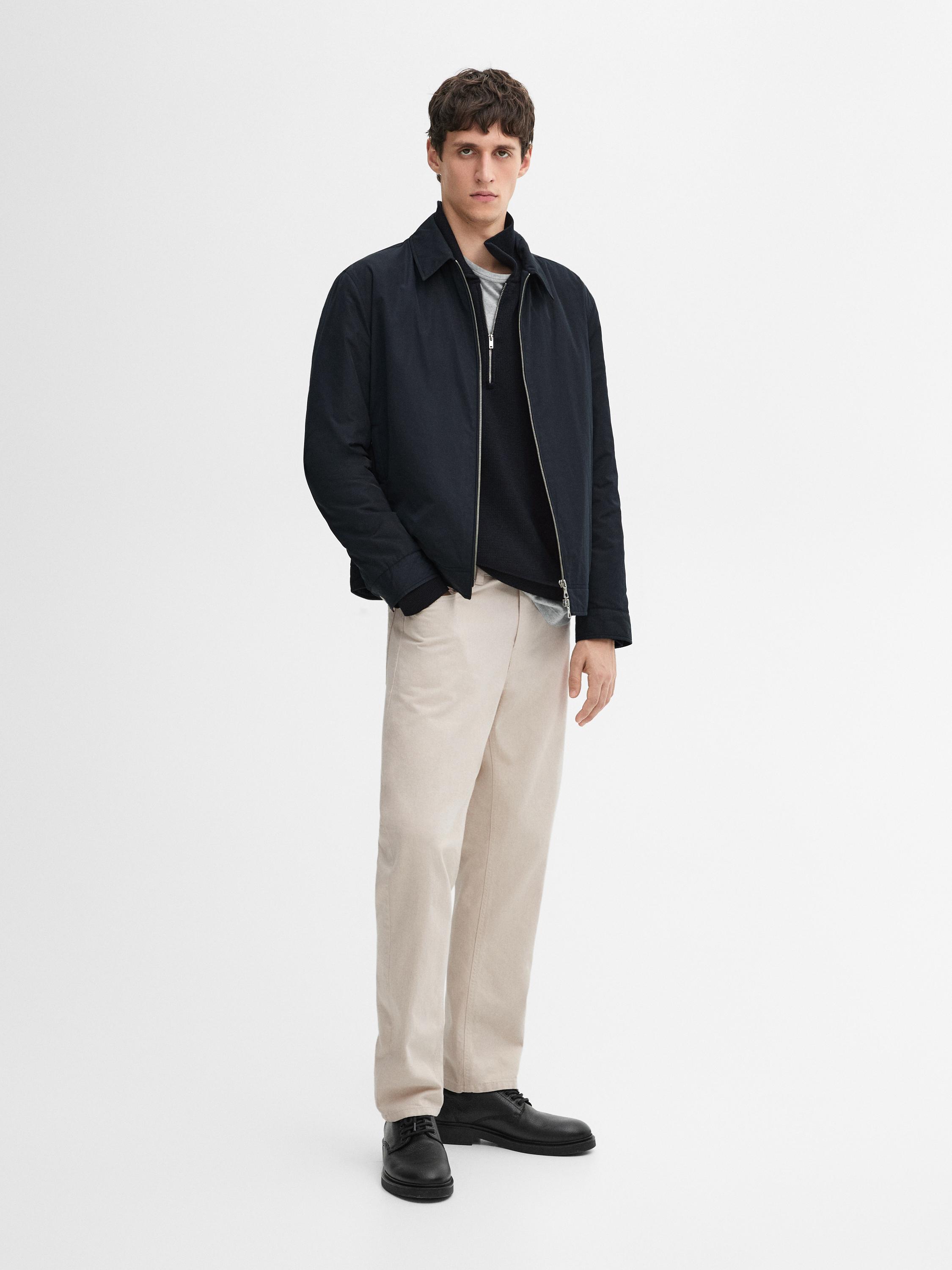 Lightweight zip-up jacket Massimo Dutti