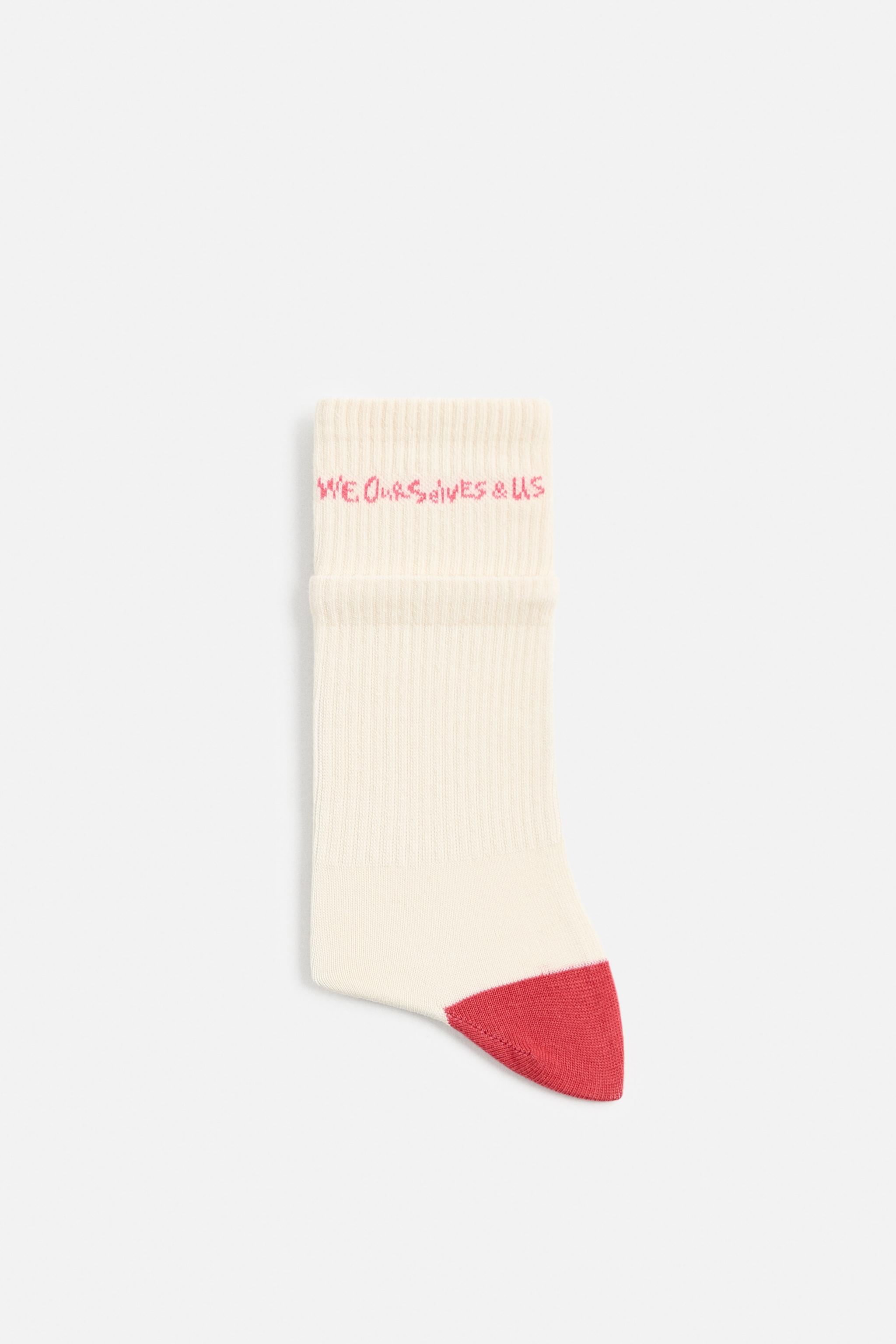 TEXT JACQUARD SOCKS Zara