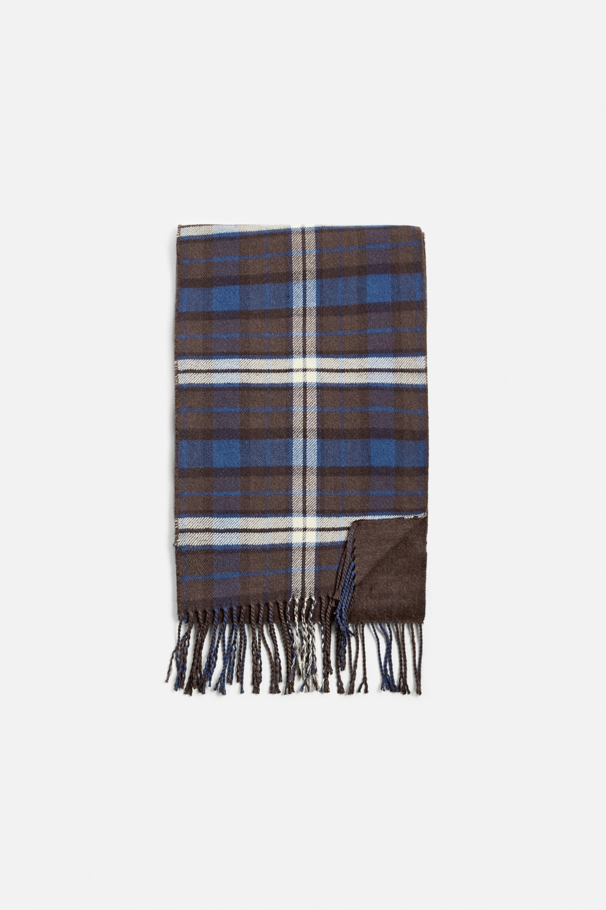 PLAID COMBINATION SCARF Zara