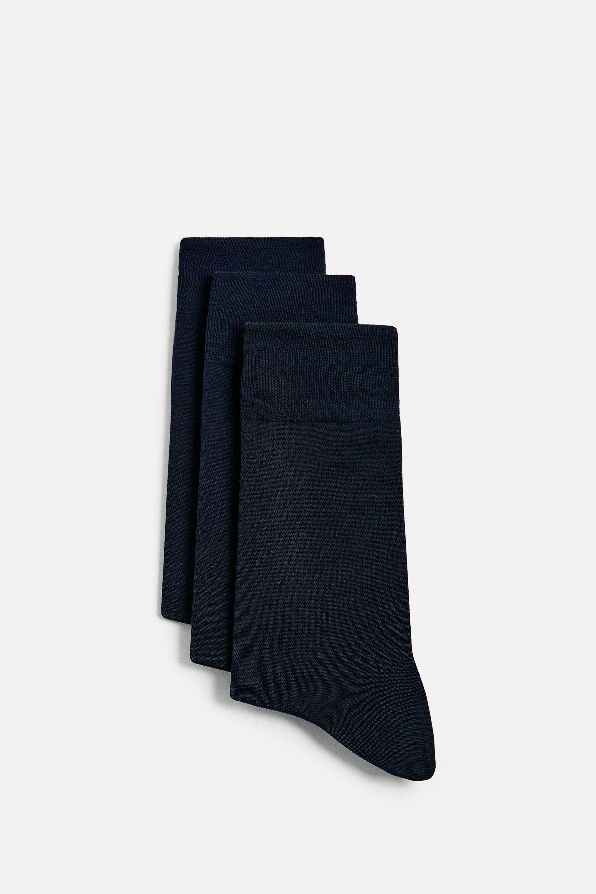 3 PACK OF MERCERIZED SOCKS Zara