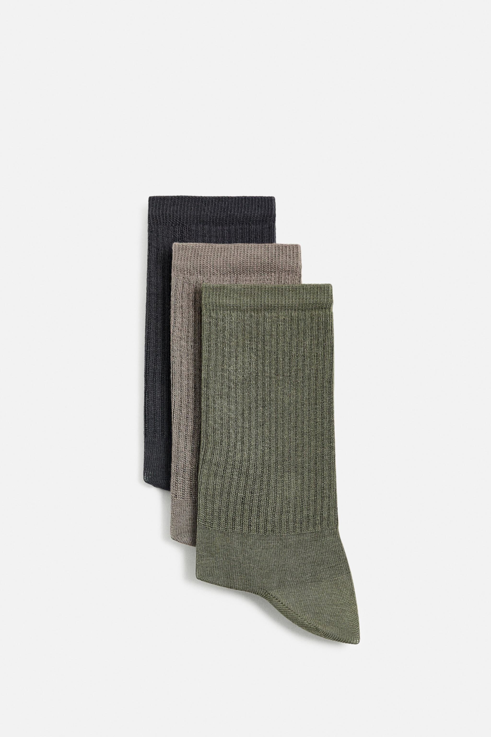 3-PACK OF RIB SOCKS Zara