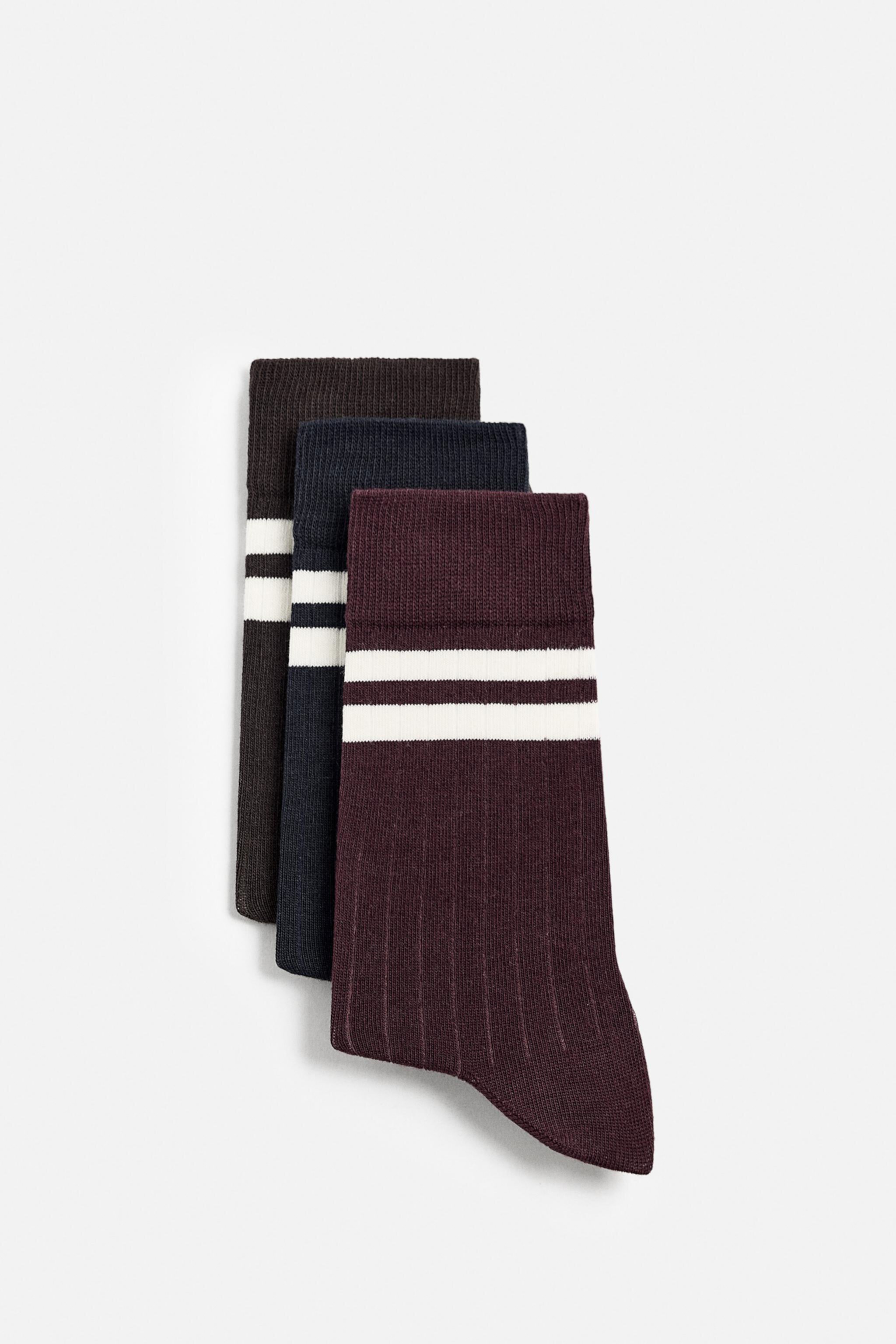 3-PACK OF STRIPED SOCKS Zara