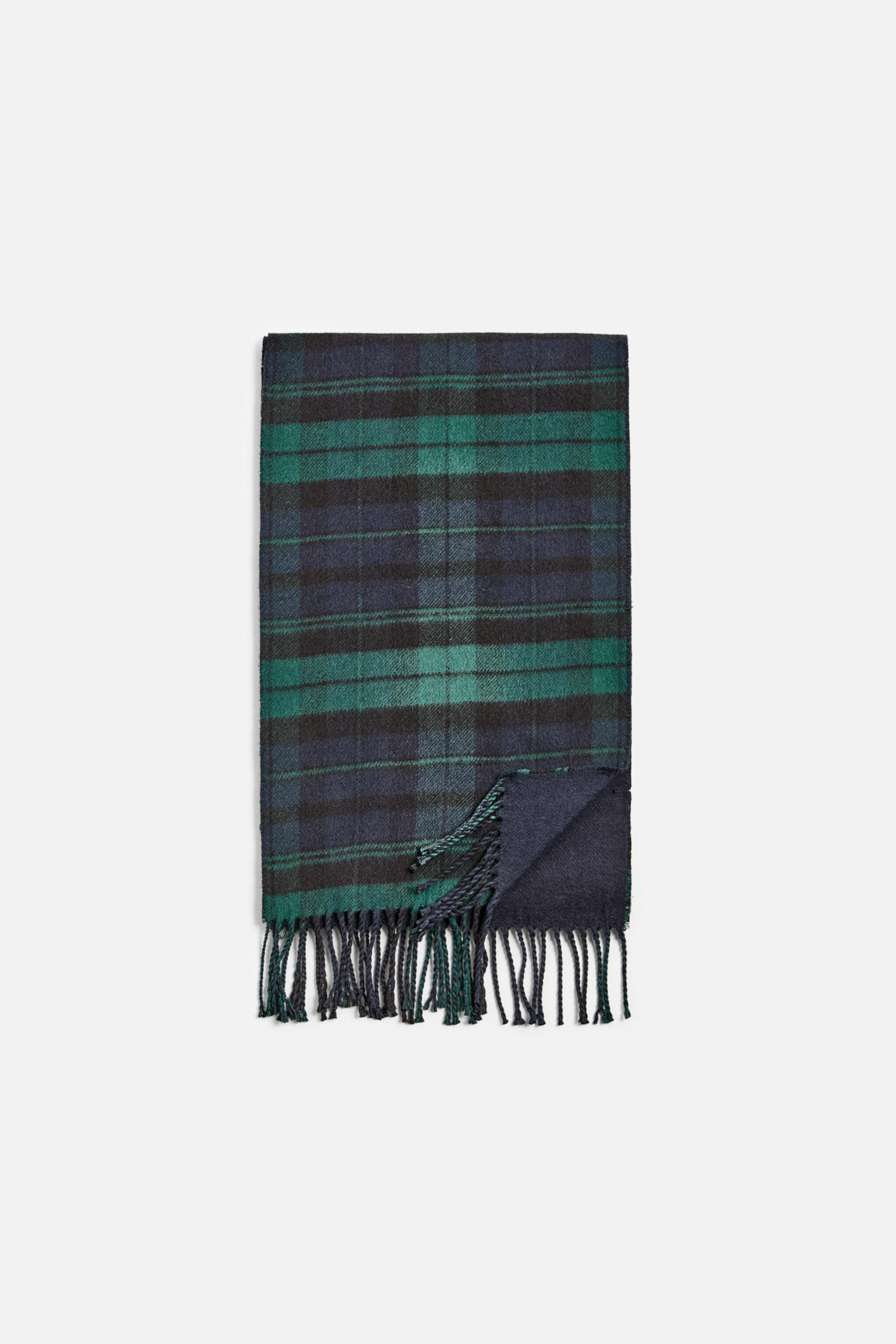 PLAID COMBINATION SCARF Zara