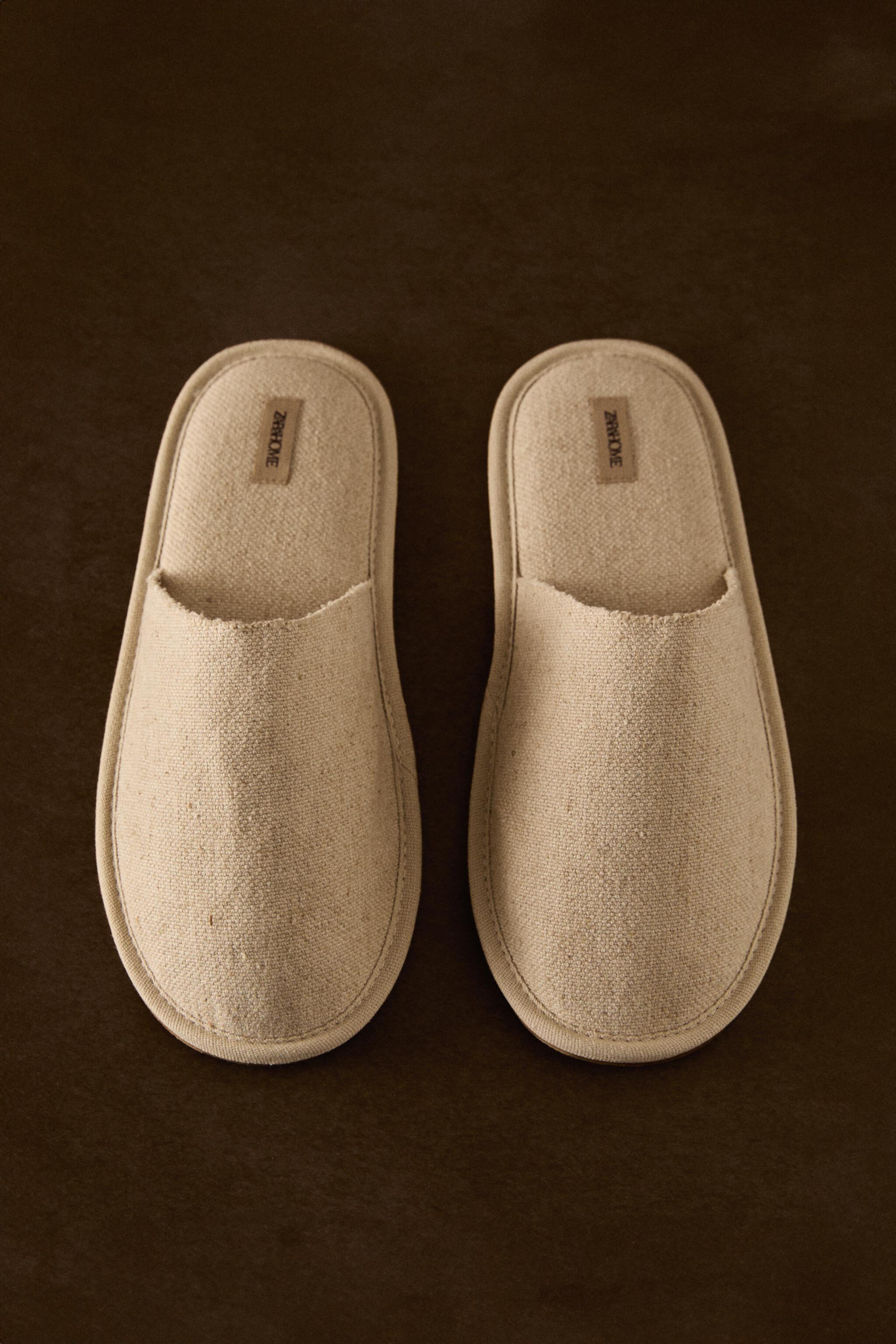 LINEN SLIPPERS Zara Home