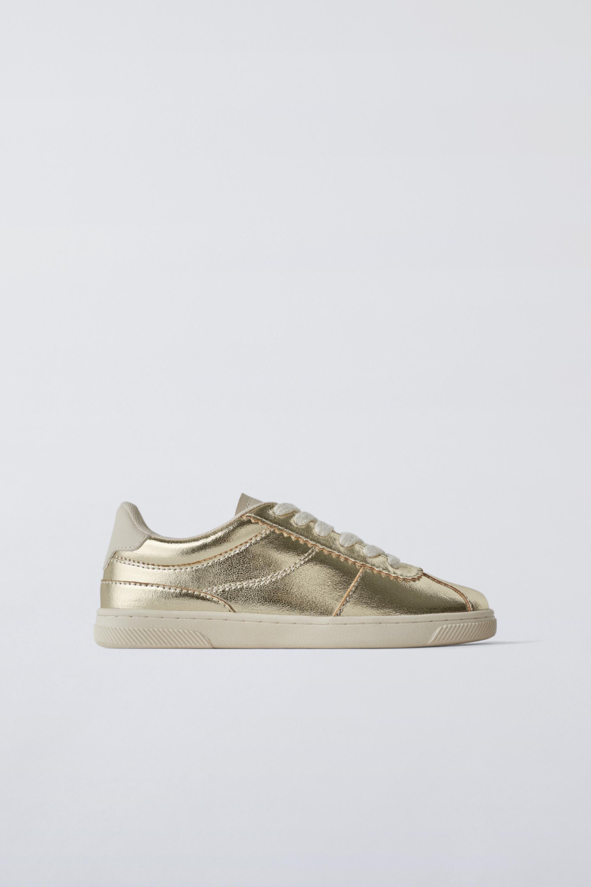 METALLIC SNEAKERS Zara