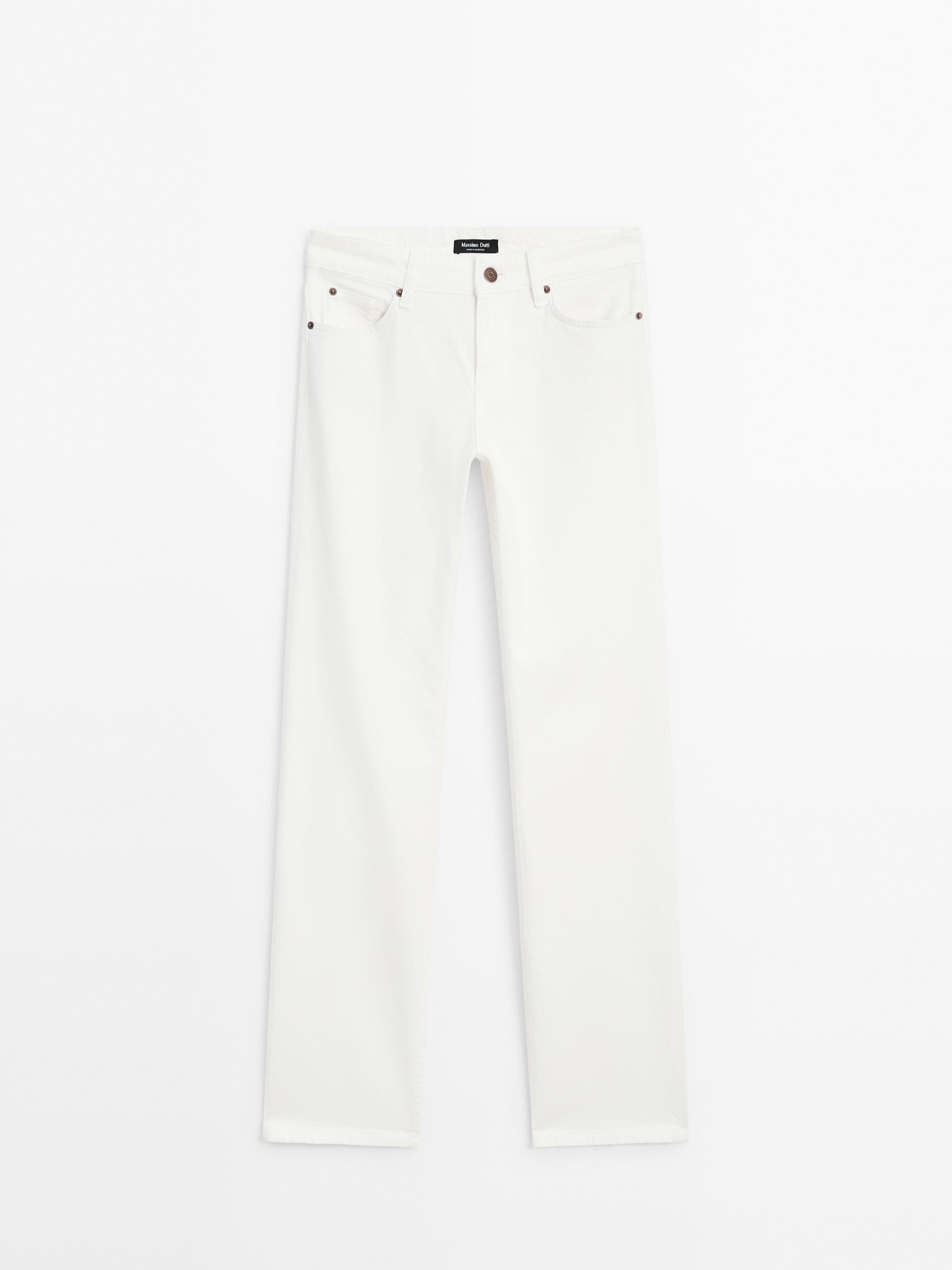 Low-rise straight-leg jeans Massimo Dutti