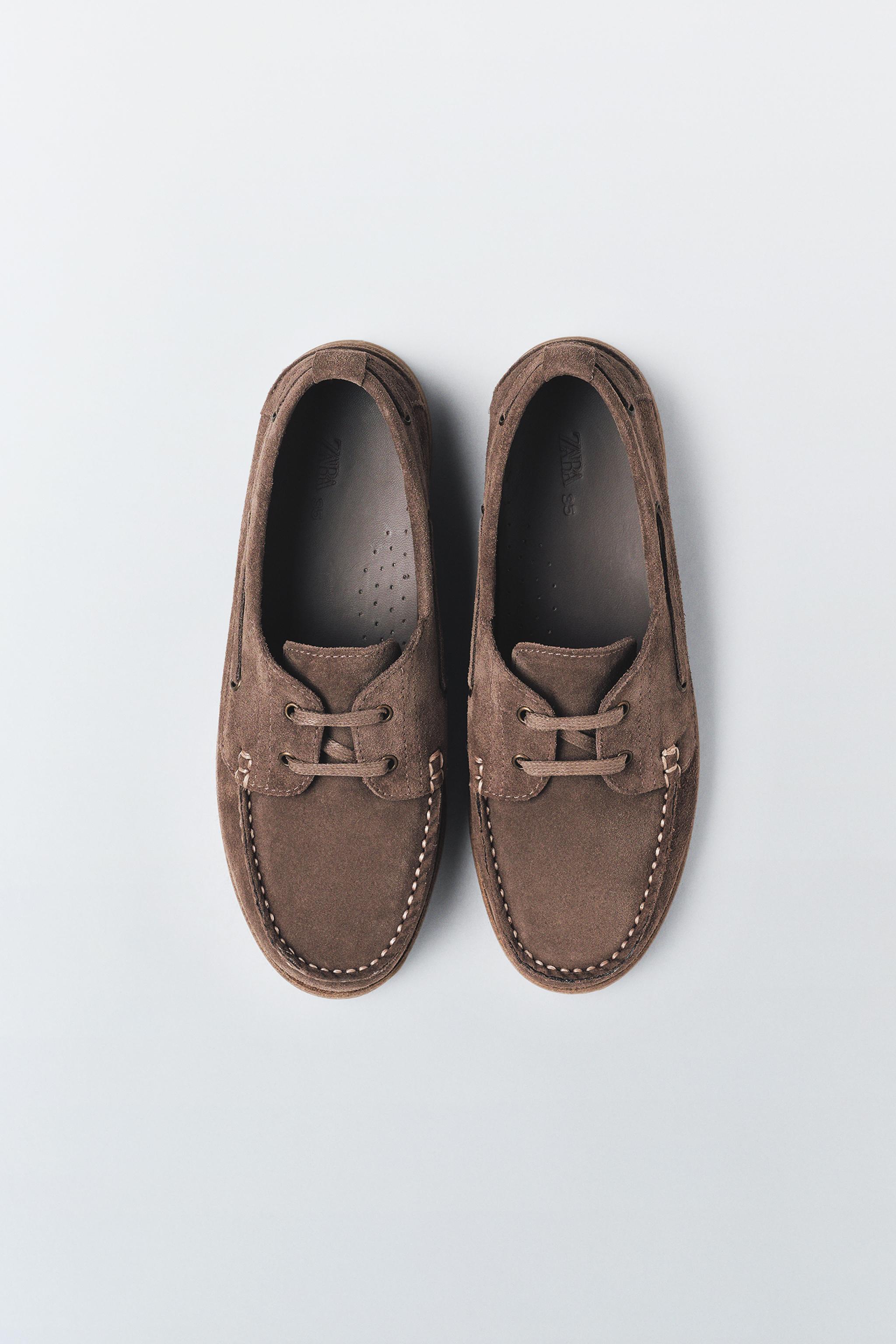 LEATHER BOAT SHOES LIMITED EDITION Zara