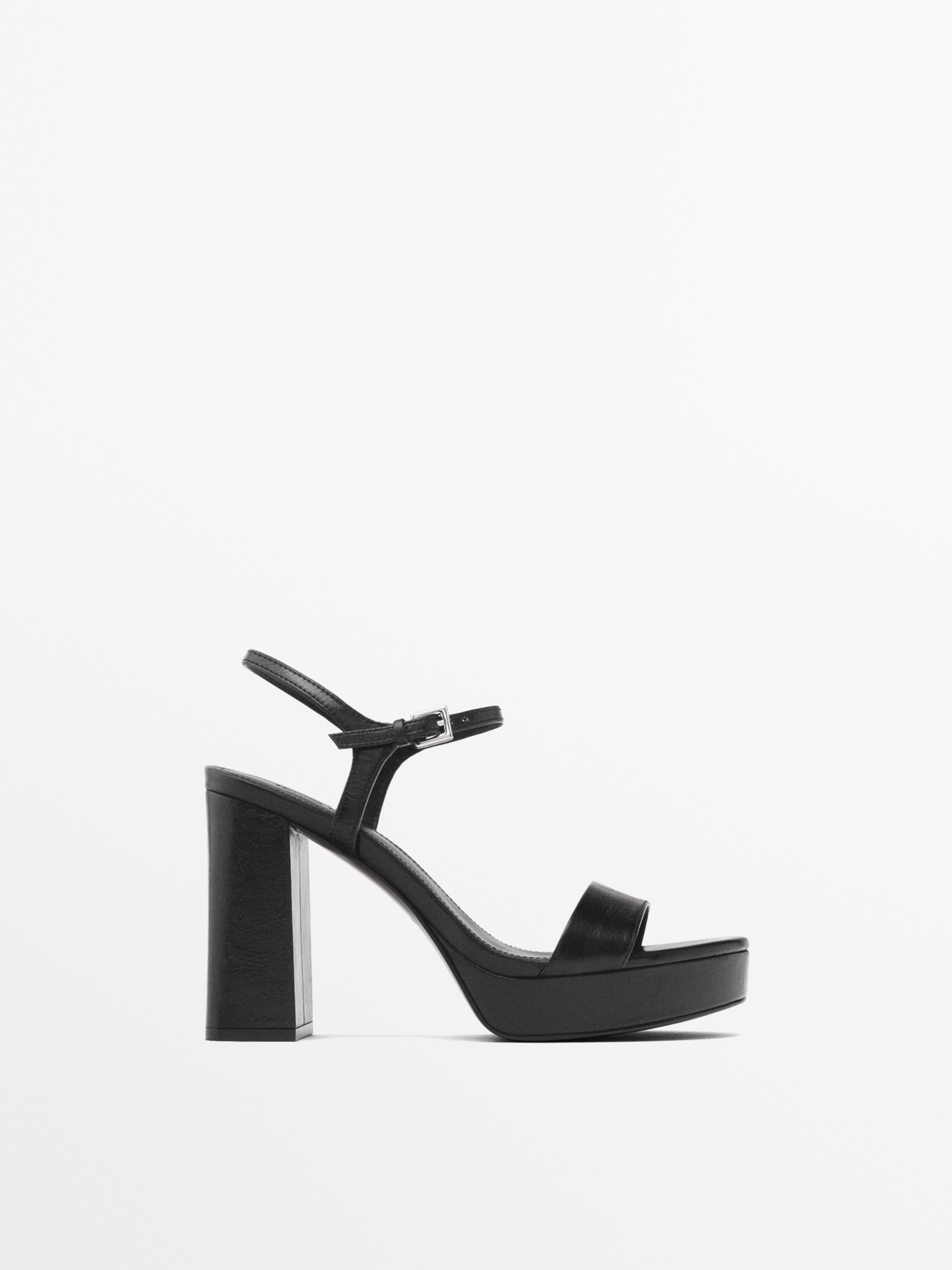 Platform sandals Massimo Dutti