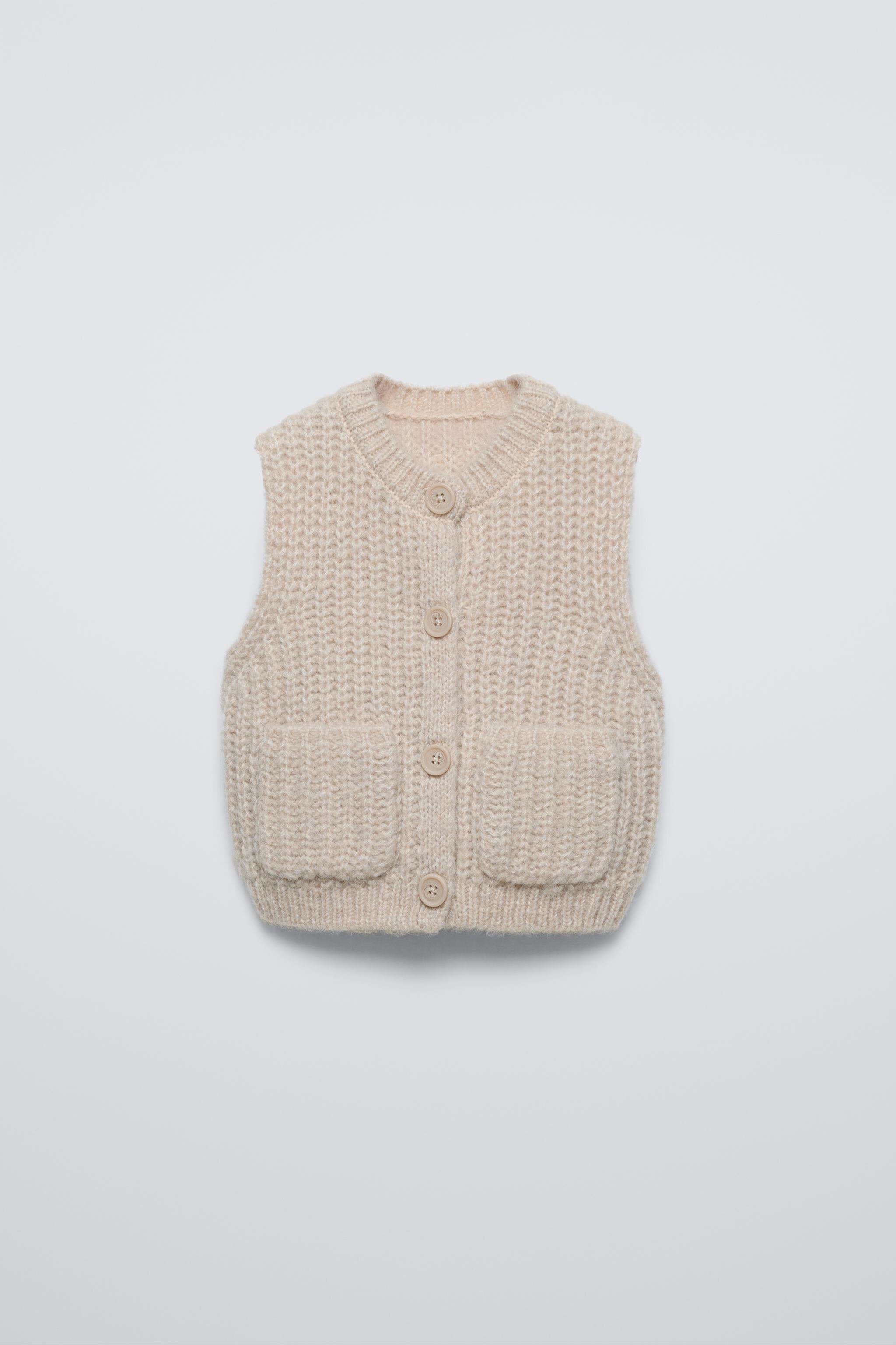 CHUNKY KNIT VEST Zara