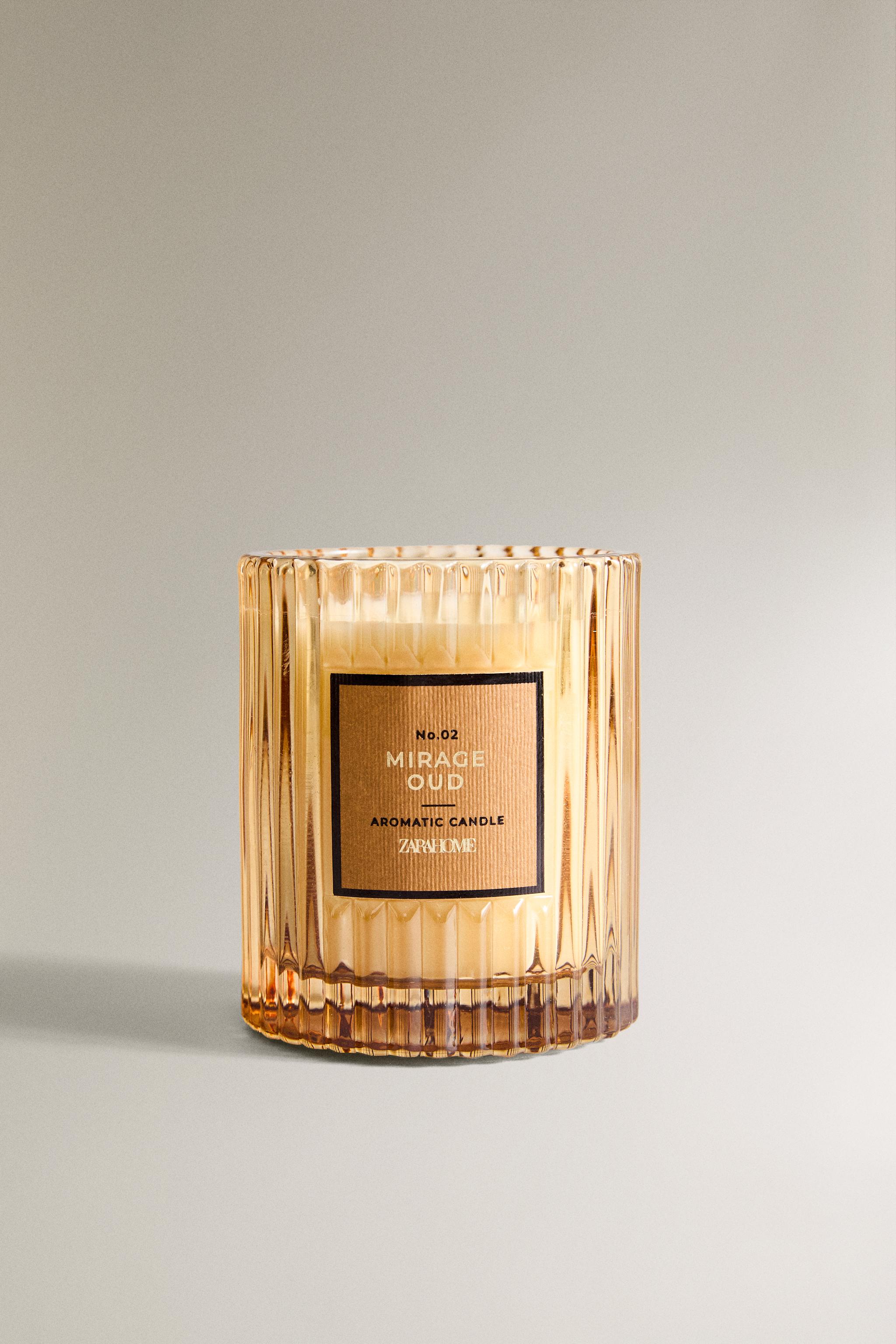 (175 G) MIRAGE OUD SCENTED CANDLE Zara Home