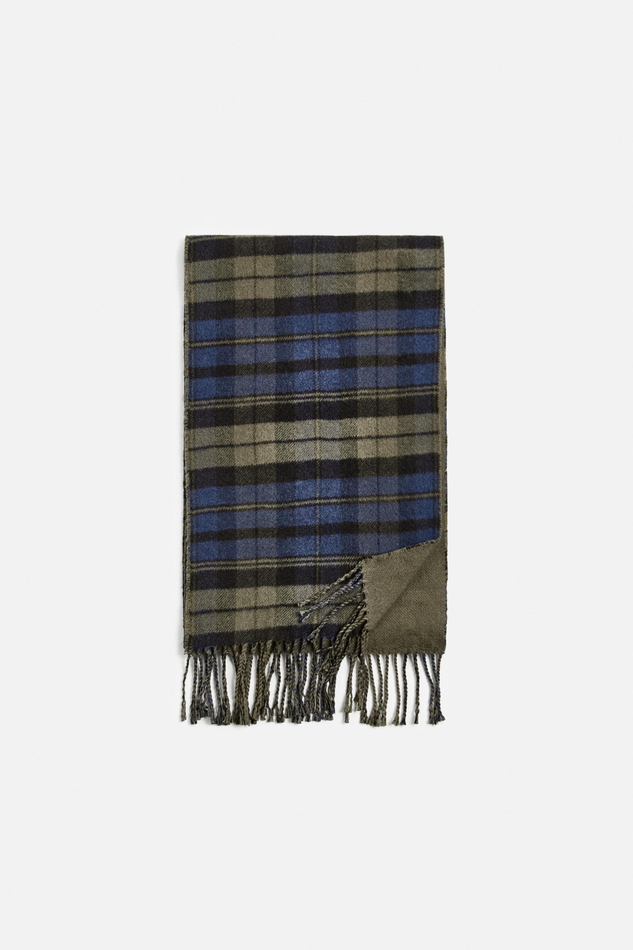 PLAID COMBINATION SCARF Zara