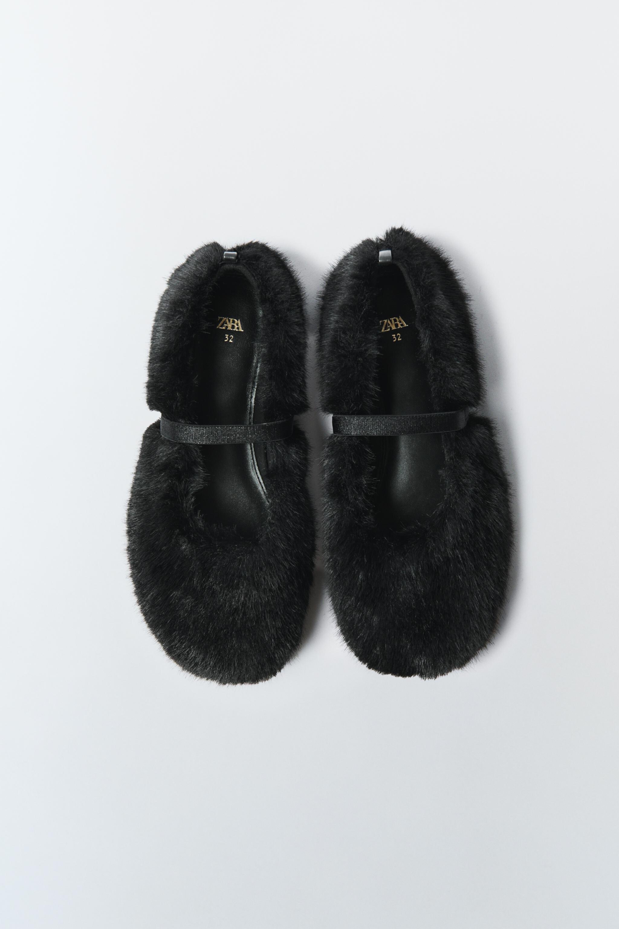 FAUX FUR MARY JANES LIMITED EDITION Zara