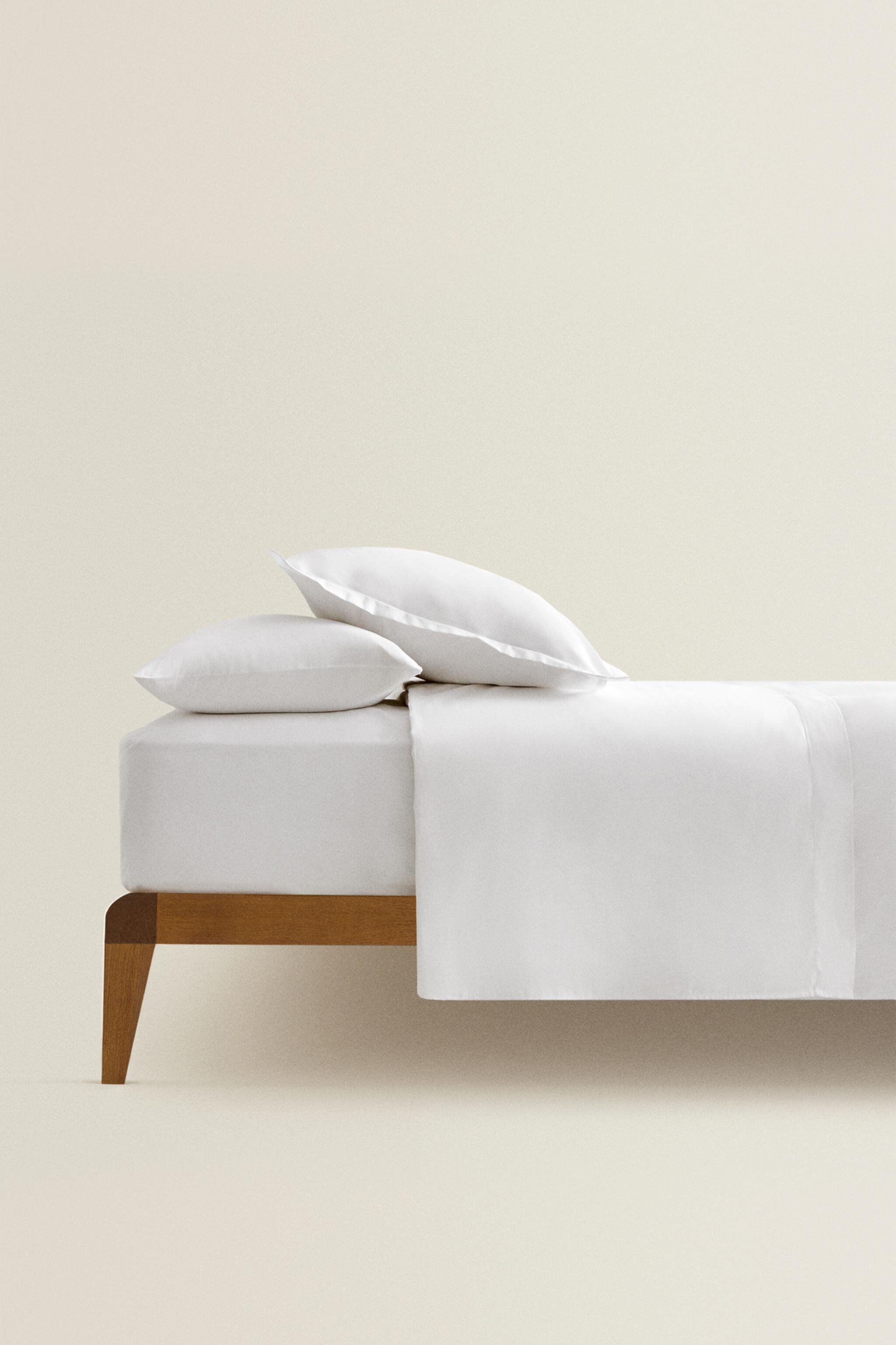 (300 THREAD COUNT) SATEEN FITTED SHEET Zara Home