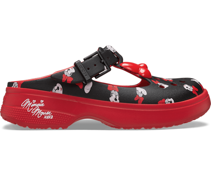 Балетки Minnie Mouse от Crocs с регулируемым ремешком и каблуком 59 мм Crocs