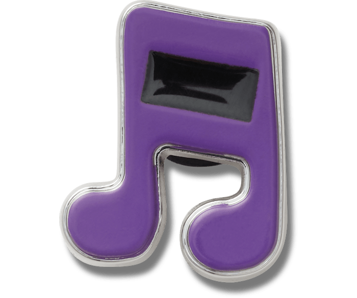 Jibbitz™ Purple Music Note для кроксов и сланцев – оригинальный аксессуар для обуви Crocs