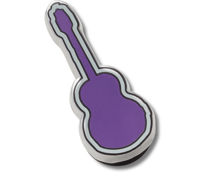 Значок Jibbitz™ Purple Guitar для кроксов и слайдов Crocs