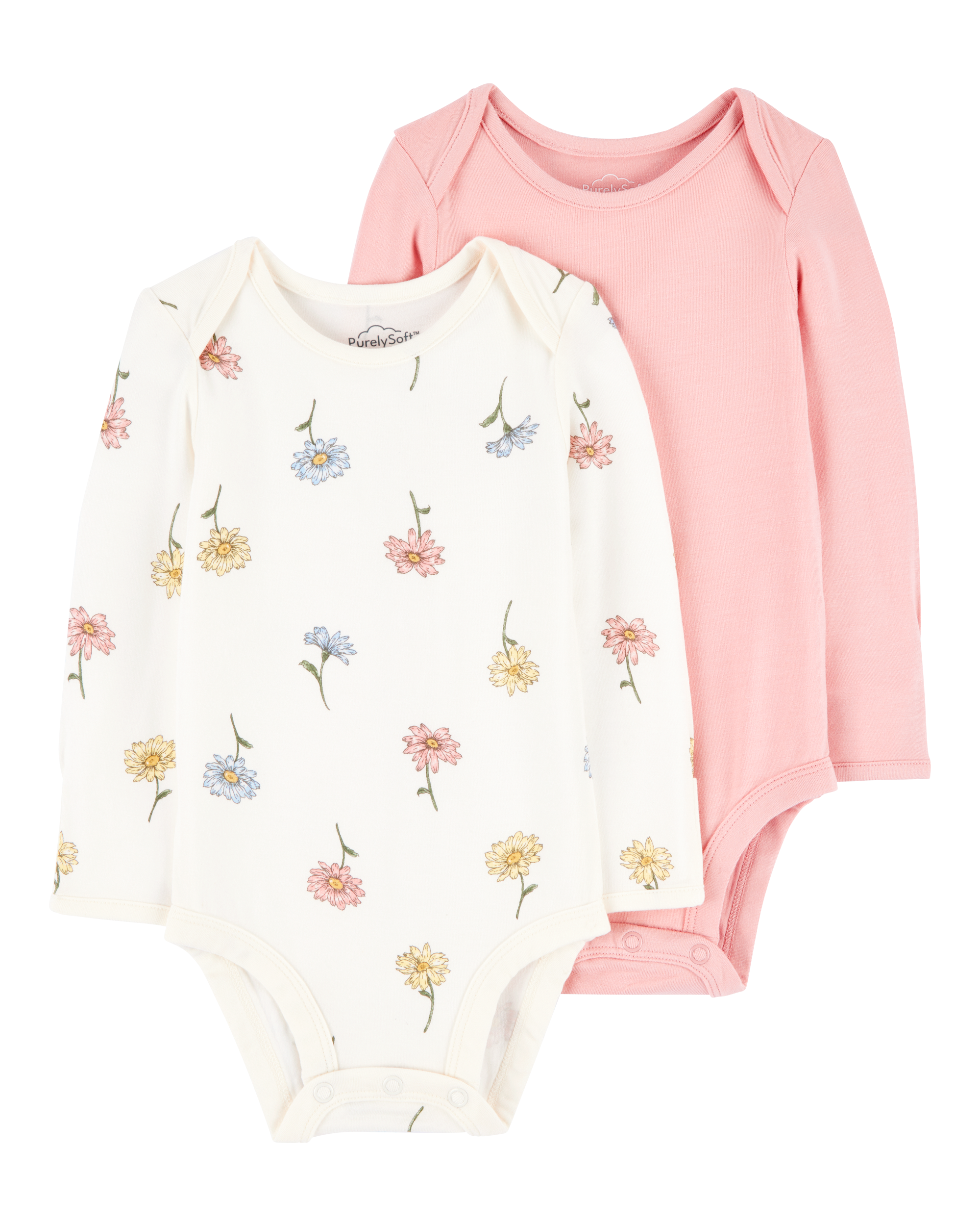 Baby 2-Pack Long-Sleeve PurelySoft Bodysuits Carter's