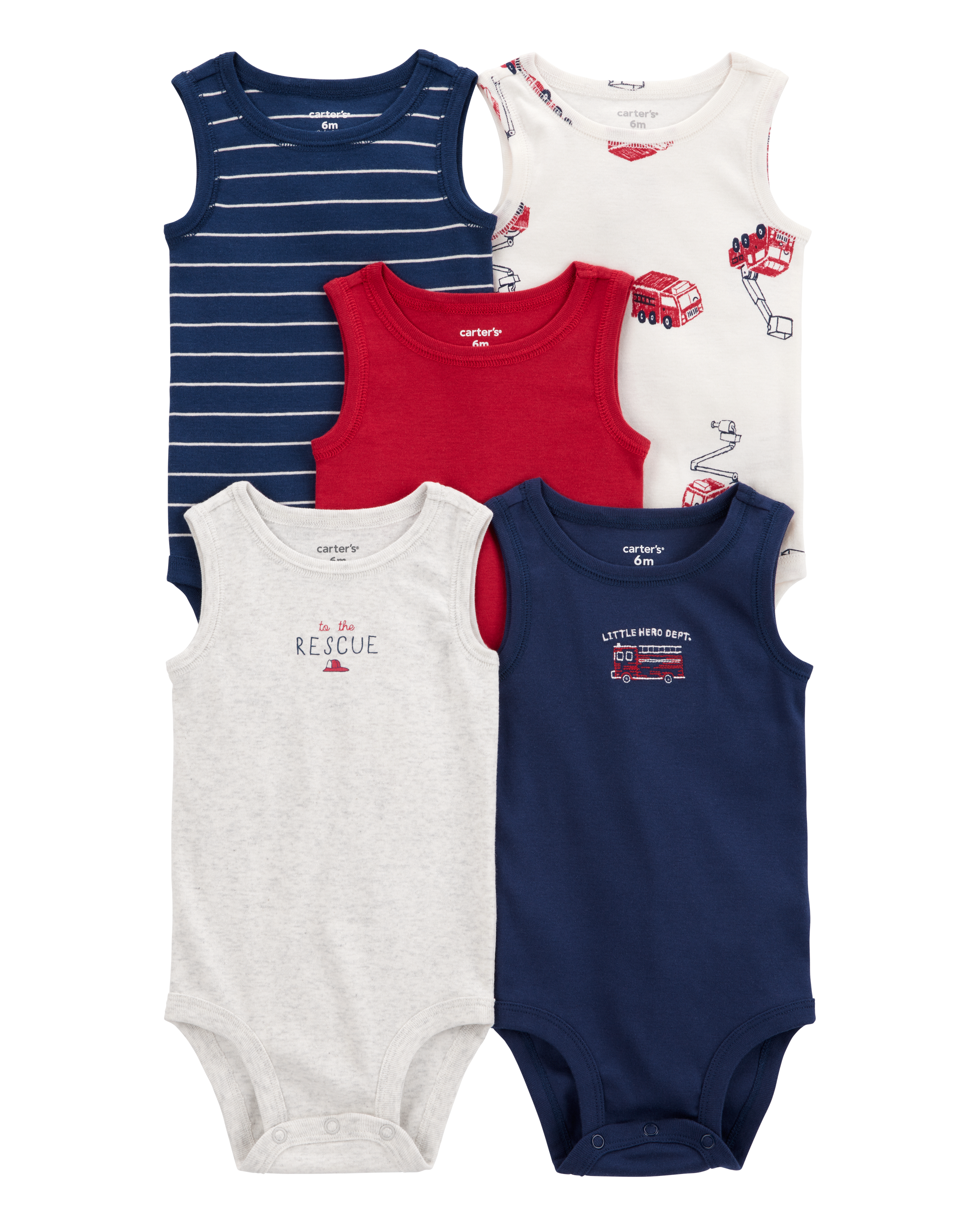 Baby 5-Pack Short-Sleeve Bodysuits Carter's