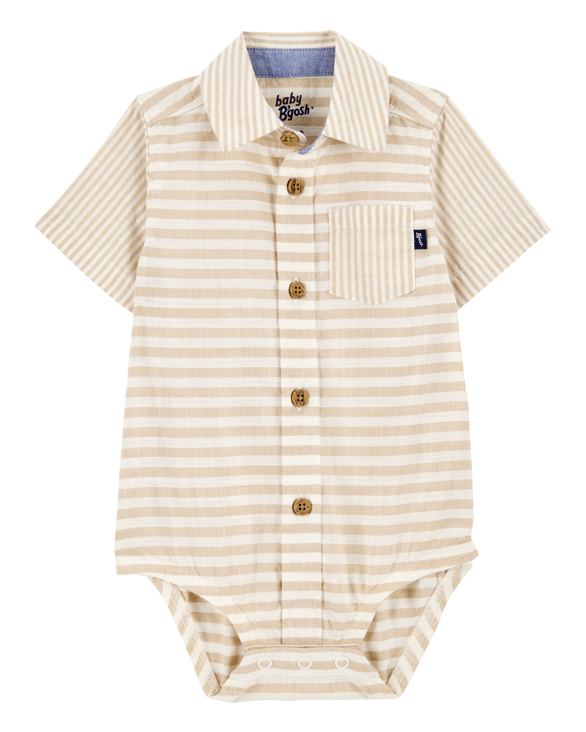 Baby Striped Button-Front Bodysuit Carter's