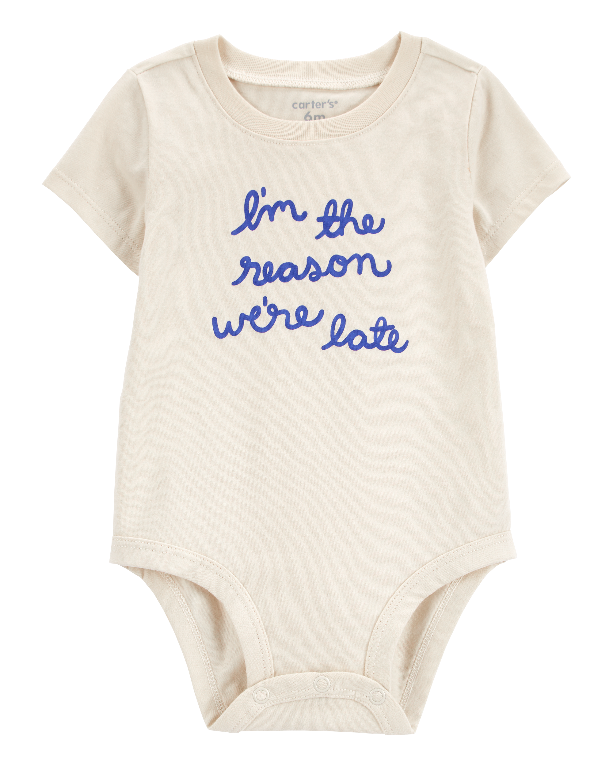 Baby Reason We're Late Short-Sleeve Bodysuit Carter's