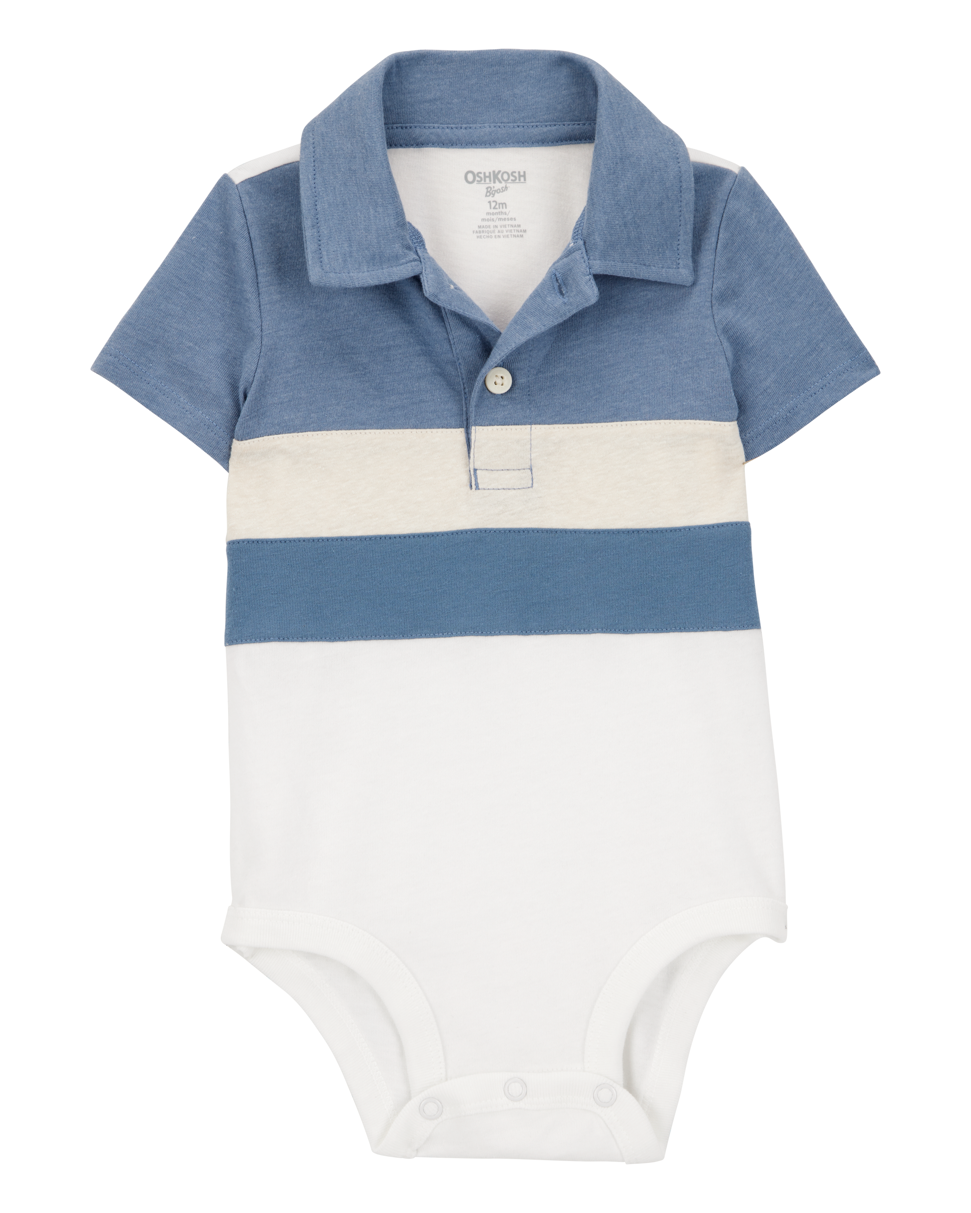 Baby Colorblock Striped Polo Bodysuit Carter's