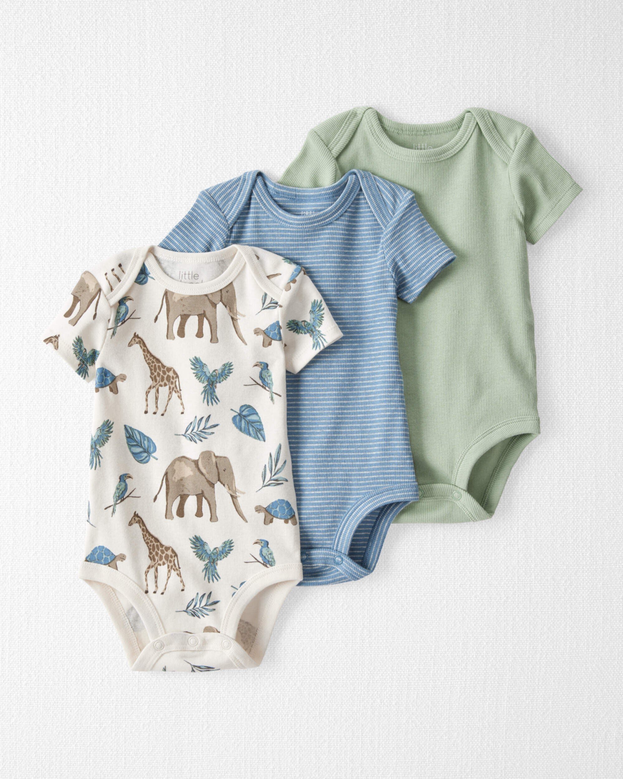 Baby 3-Pack Organic Cotton Bodysuits Carter's