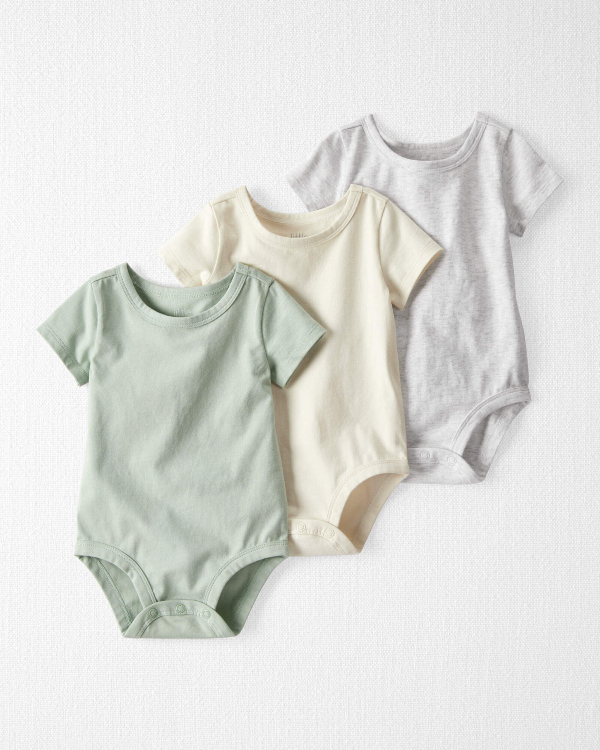 Baby 3-Pack Organic Cotton Bodysuits Carter's