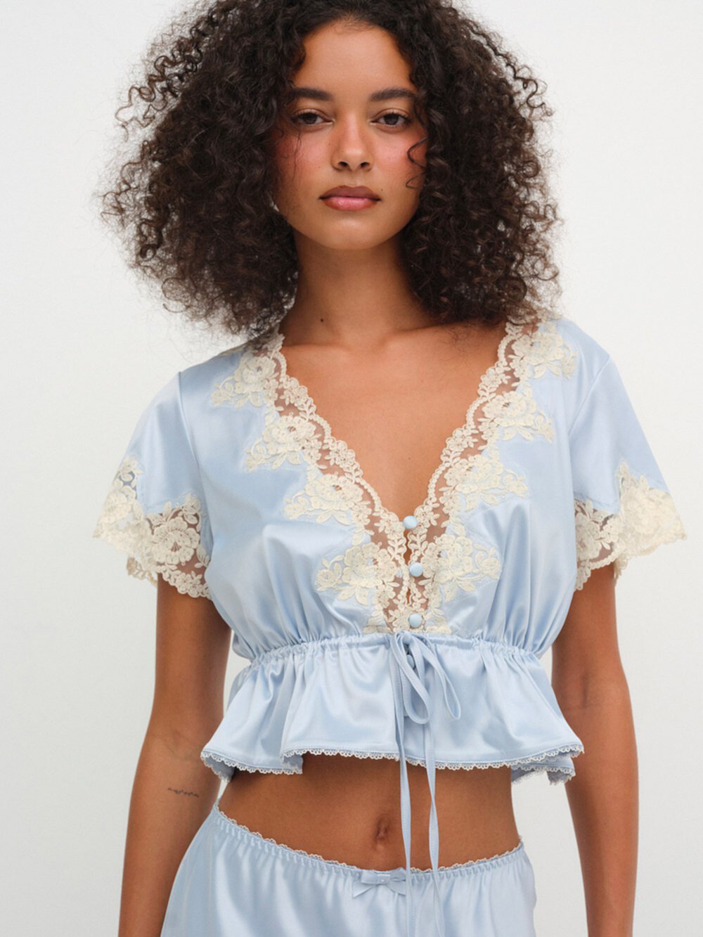 Sweetheart Satin Top For LOVE & LEMONS