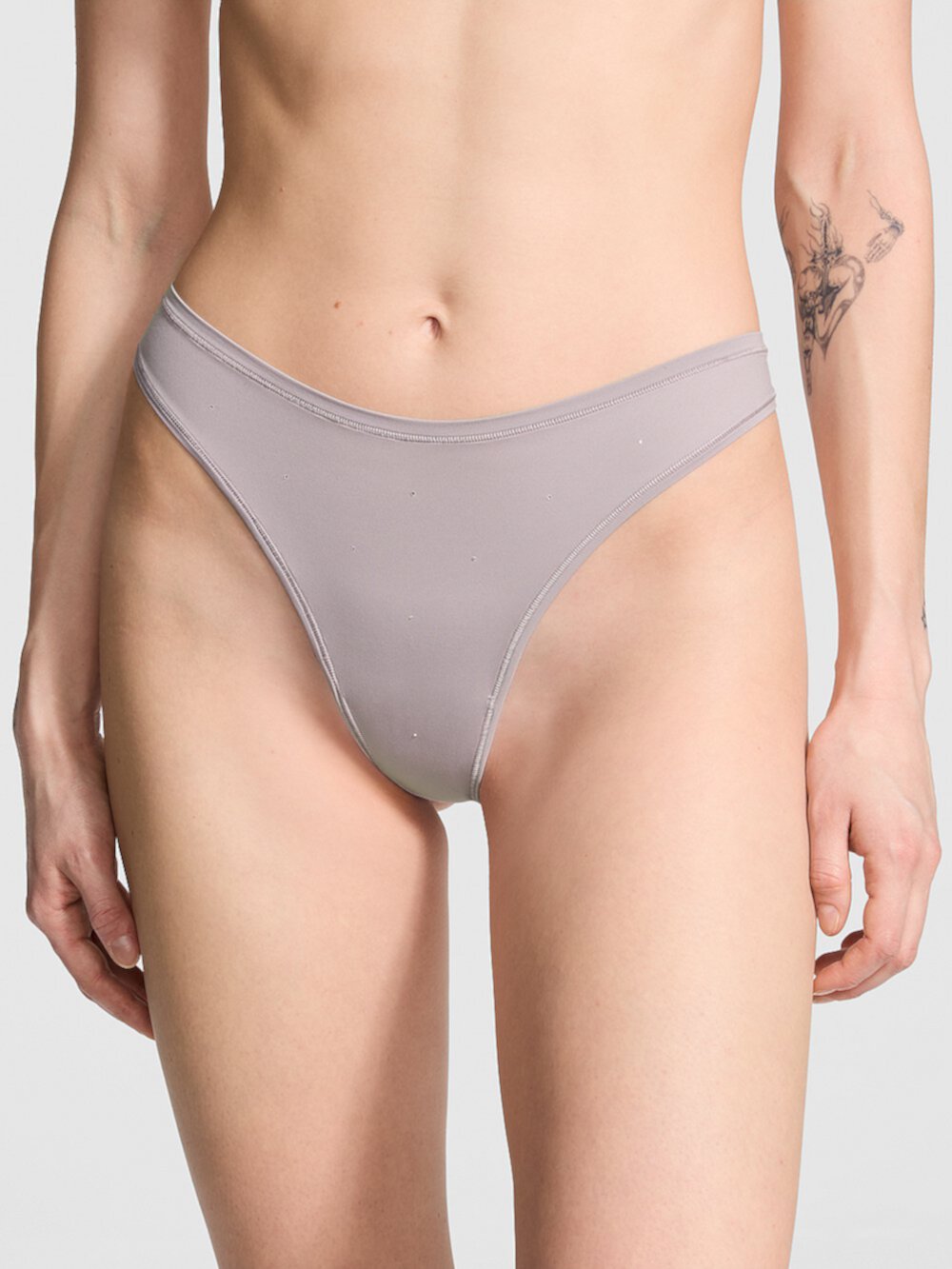 Base Stretch Thong Panty Pink