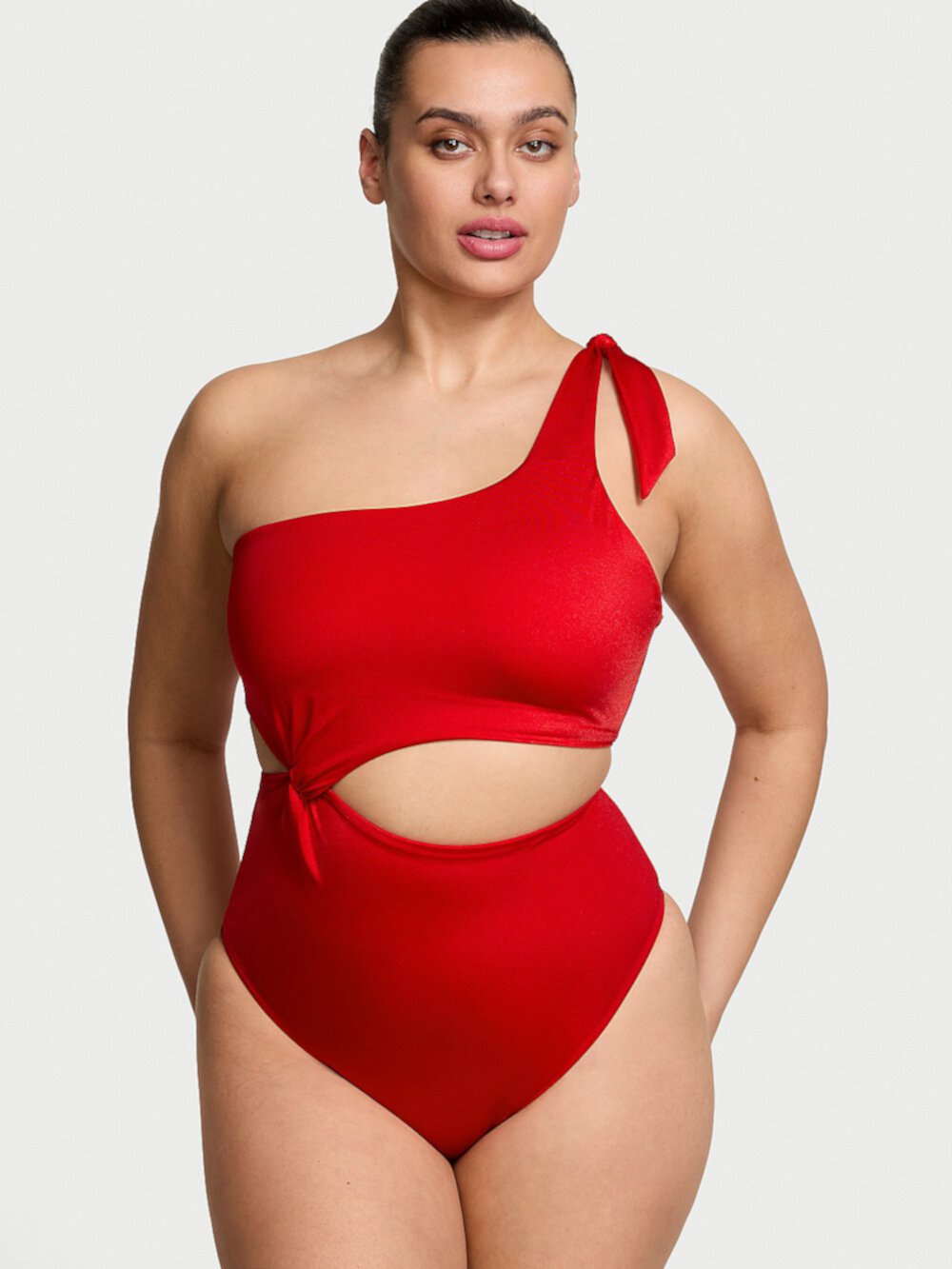 Twist One-Shoulder One-Piece Swimsuit Victoria's Secret Swim