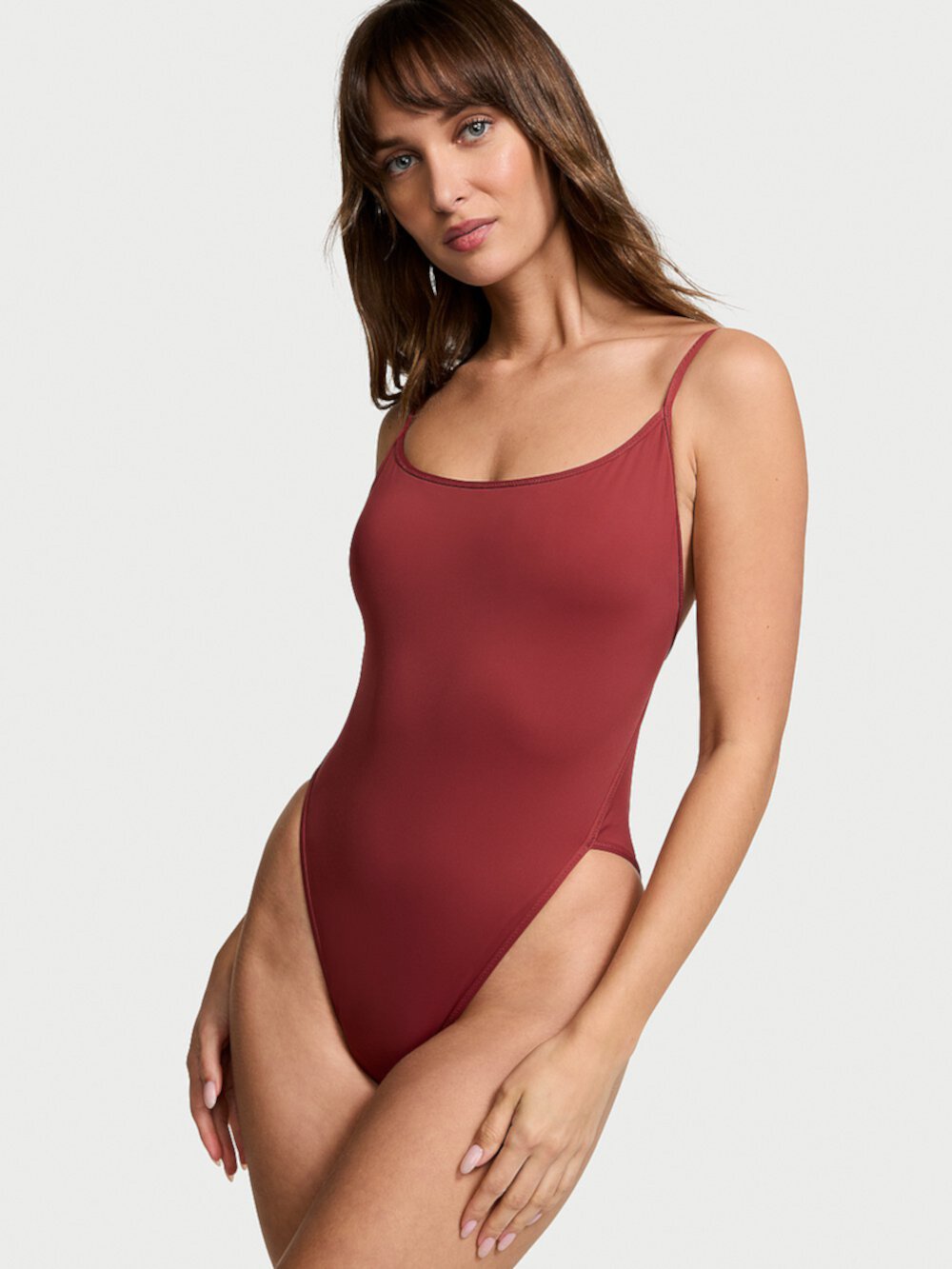 Essential High-Leg Cheeky One-Piece Swimsuit Victoria's Secret Swim