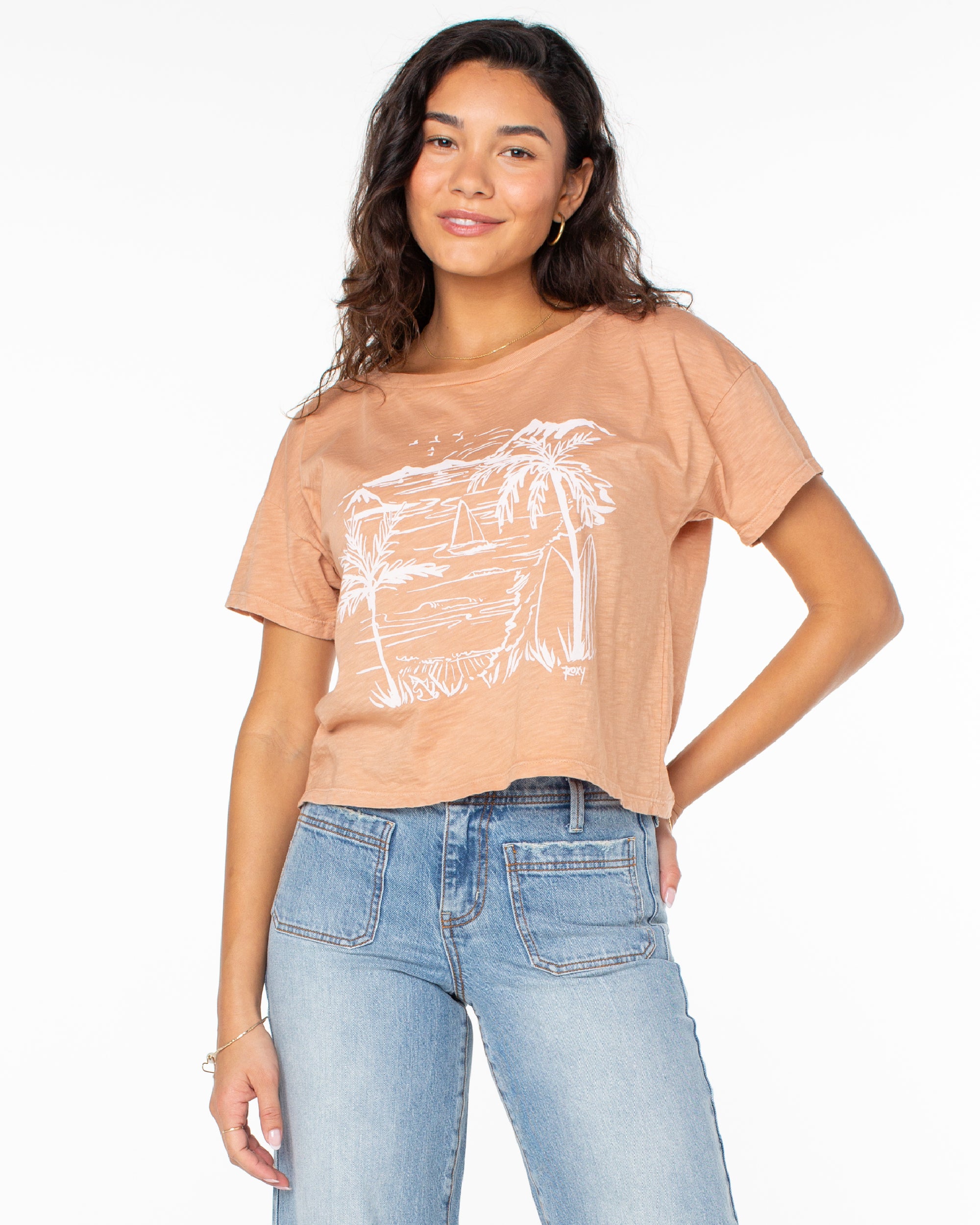 Beach Sketch T-Shirt Roxy