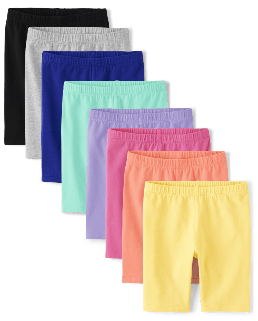 Girls Bike Shorts 8-Pack The Children`s Place