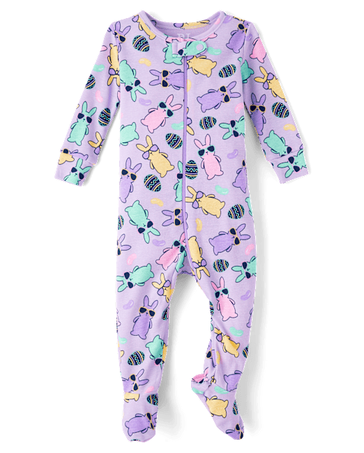 Baby And Toddler Girls Unicorn Snug Fit Cotton Footed One Piece Pajamas The Children`s Place