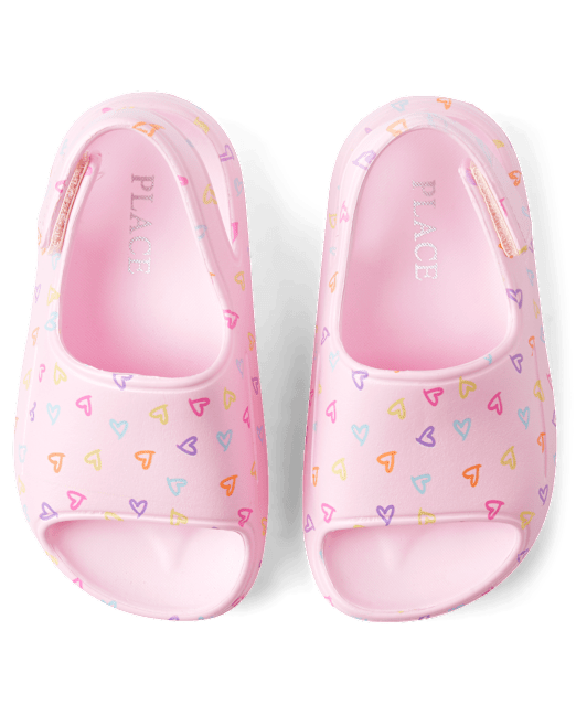 Toddler Girls Rainbow Heart Slides The Children`s Place