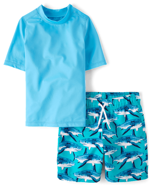 Boys Print Rashguard Swimsuit The Children`s Place