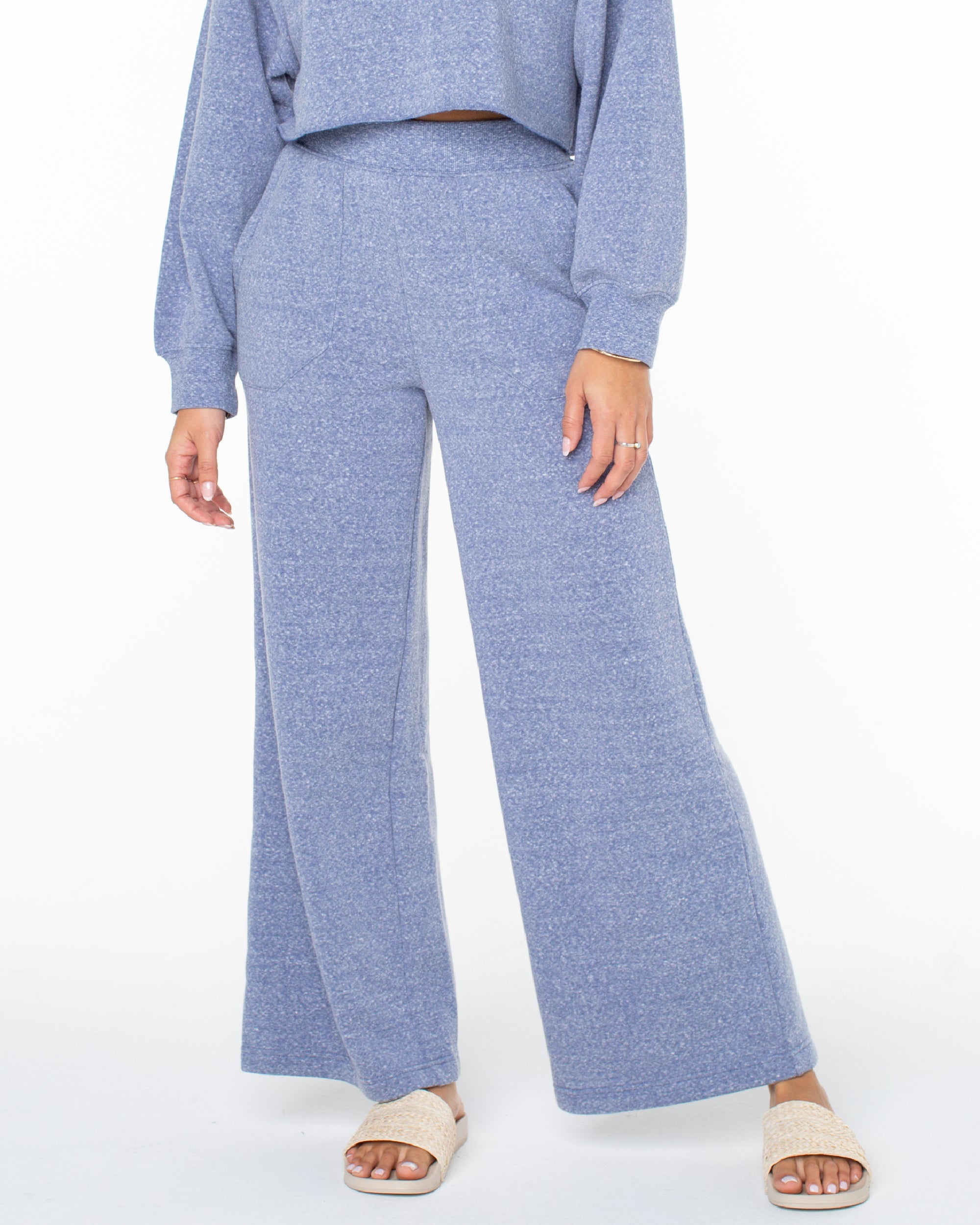 What A Dream Wide Leg Fleece Pants Roxy