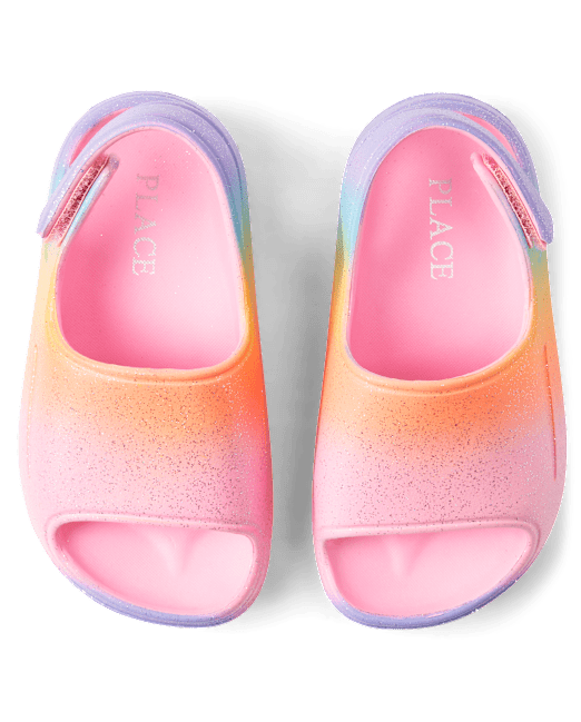 Toddler Girls Glitter Rainbow Ombre Slides The Children`s Place