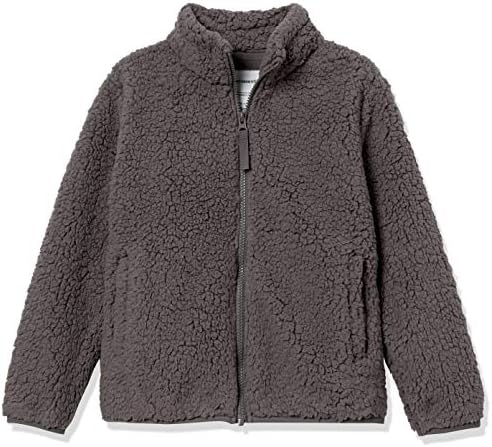 Amazon Essentials Girls and Toddlers' Sherpa Fleece Full-Zip Jacket - Discontinued Colors Amazon Essentials