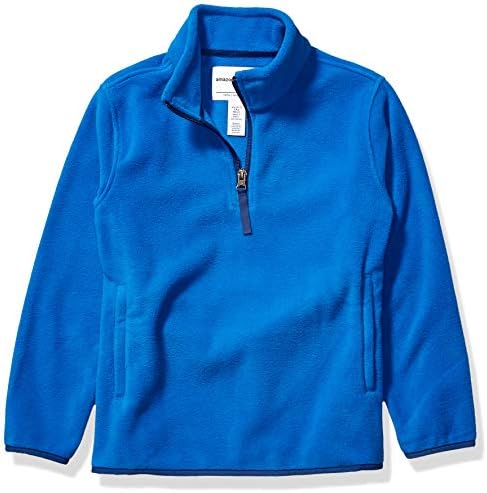 Amazon Essentials Boys and Toddlers' Polar Fleece Quarter-Zip Pullover Jacket Amazon Essentials