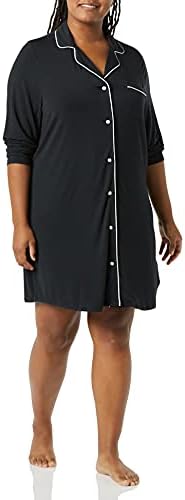 Amazon Essentials Women's Piped Nightshirt (Available in Plus Size) Amazon Essentials