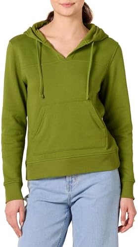 Amazon Essentials Women's Classic-Fit Long-Sleeve Open V-Neck Hooded Sweatshirt Amazon Essentials