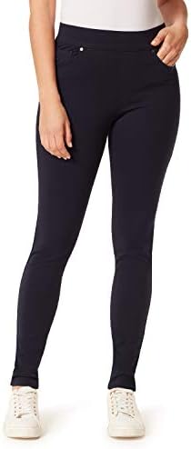 Gloria Vanderbilt Women's Size Avery Slim Pull on Pant, Midnight Affair, 24 Plus Long Gloria Vanderbilt