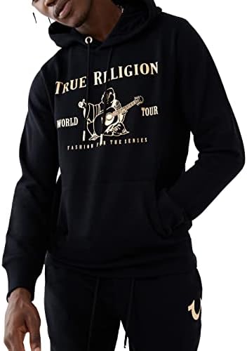 Худи True Religion с капюшоном и карманом-кенгуру из мягкого хлопка True Religion