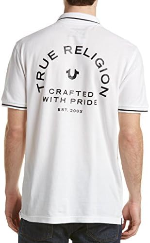 Поло для мужчин True Religion с логотипом Crafted with Pride и контрастной отделкой True Religion