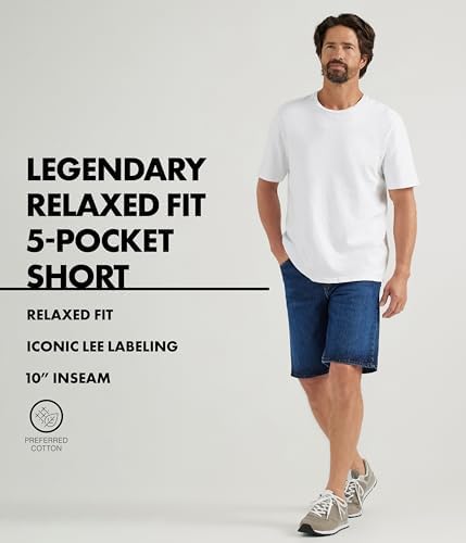 Джинсовые шорты Lee Men's Legendary Relaxed Fit с 5 карманами для комфортного ношения Lee