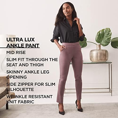 Lee Women's Ultra Lux Comfort Any Wear Slim Ankle Pant Lee