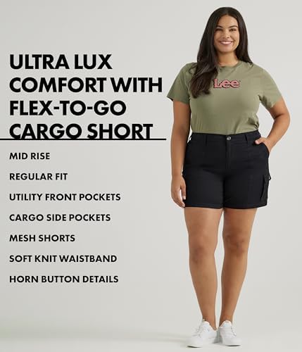 Шорты Lee Women's Plus Size Ultra Lux Comfort с гибкой посадкой и карманами Lee