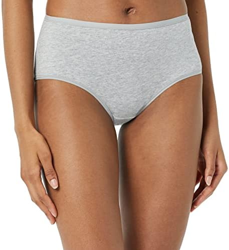 Amazon Essentials Women's Cotton Midi Brief Underwear (Available in Plus Size), Pack of 6 Amazon Essentials