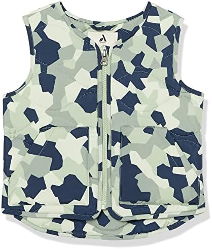 Amazon Essentials Unisex Kids and Toddlers' Recycled Polyester Puffer Vest (Previously Amazon Aware) Amazon Essentials